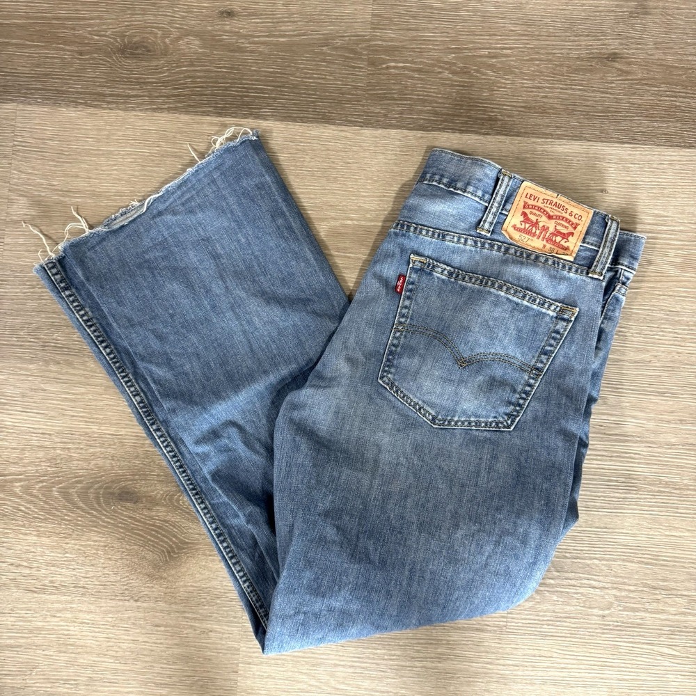 Levi's 527 Blue Boot Cut Medium Wash Denim Jeans Men's Size 38x31
